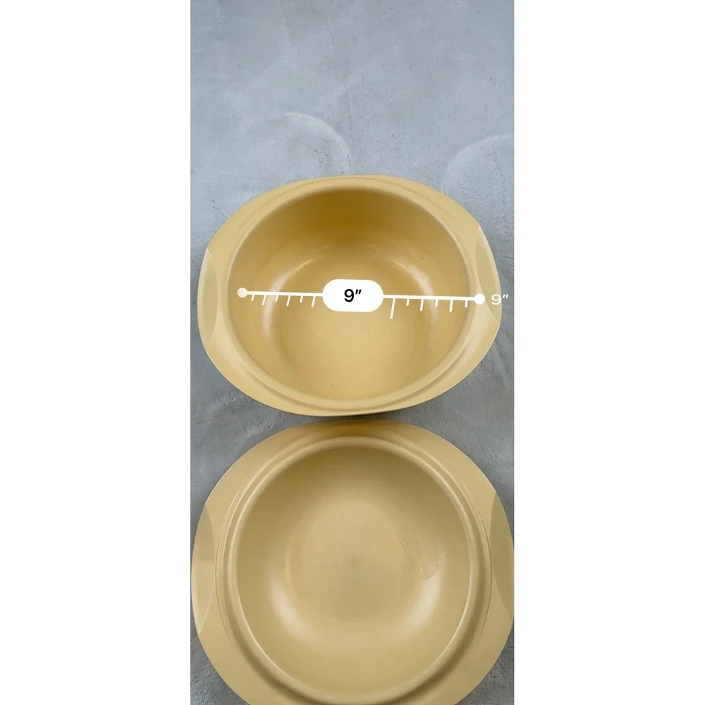 Tupperware Vintage Beige Serving Bowl Set Made in‎ France 36544A-1